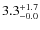 $\rm 3.3^{+ 1.7}_{- 0.0}$