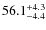 $\rm 56.1^{+ 4.3}_{- 4.4}$