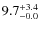 $\rm 9.7^{+ 3.4}_{- 0.0}$