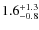 $\rm 1.6^{+ 1.3}_{- 0.8}$