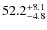 $\rm 52.2^{+ 8.1}_{- 4.8}$