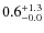 $\rm0.6^{+ 1.3}_{- 0.0}$
