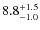 $\rm 8.8^{+ 1.5}_{- 1.0}$