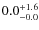 $\rm0.0^{+ 1.6}_{- 0.0}$