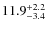 $\rm 11.9^{+ 2.2}_{- 3.4}$