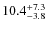 $\rm 10.4^{+ 7.3}_{- 3.8}$