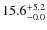 $\rm 15.6^{+ 5.2}_{- 0.0}$