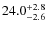 $\rm 24.0^{+ 2.8}_{- 2.6}$
