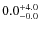 $\rm0.0^{+ 4.0}_{- 0.0}$