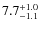 $\rm 7.7^{+ 1.0}_{- 1.1}$