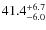 $\rm 41.4^{+ 6.7}_{- 6.0}$