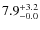 $\rm 7.9^{+ 3.2}_{- 0.0}$
