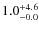 $\rm 1.0^{+ 4.6}_{- 0.0}$