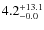 $\rm 4.2^{+ 13.1}_{- 0.0}$