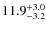 $\rm 11.9^{+ 3.0}_{- 3.2}$