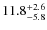 $\rm 11.8^{+ 2.6}_{- 5.8}$