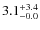 $\rm 3.1^{+ 3.4}_{- 0.0}$