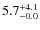 $\rm 5.7^{+ 4.1}_{- 0.0}$