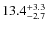 $\rm 13.4^{+ 3.3}_{- 2.7}$