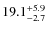 $\rm 19.1^{+ 5.9}_{- 2.7}$