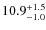 $\rm 10.9^{+ 1.5}_{- 1.0}$
