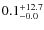 $\rm0.1^{+ 12.7}_{- 0.0}$