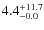 $\rm 4.4^{+ 11.7}_{- 0.0}$