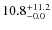 $\rm 10.8^{+ 11.2}_{- 0.0}$