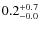 $\rm0.2^{+ 0.7}_{- 0.0}$
