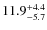 $\rm 11.9^{+ 4.4}_{- 5.7}$