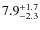 $\rm 7.9^{+ 1.7}_{- 2.3}$