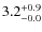 $\rm 3.2^{+ 0.9}_{- 0.0}$