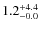 $\rm 1.2^{+ 4.4}_{- 0.0}$