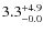 $\rm 3.3^{+ 4.9}_{- 0.0}$