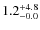 $\rm 1.2^{+ 4.8}_{- 0.0}$
