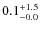 $\rm0.1^{+ 1.5}_{- 0.0}$