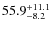 $\rm 55.9^{+ 11.1}_{- 8.2}$