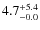 $\rm 4.7^{+ 5.4}_{- 0.0}$