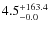 $\rm 4.5^{+ 163.4}_{- 0.0}$