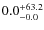 $\rm0.0^{+ 63.2}_{- 0.0}$