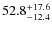 $\rm 52.8^{+ 17.6}_{- 12.4}$