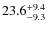 $\rm 23.6^{+ 9.4}_{- 9.3}$