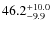 $\rm 46.2^{+ 10.0}_{- 9.9}$