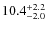$\rm 10.4^{+ 2.2}_{- 2.0}$
