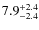 $\rm 7.9^{+ 2.4}_{- 2.4}$