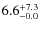 $\rm 6.6^{+ 7.3}_{- 0.0}$