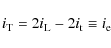 \begin{displaymath}i_{{\rm T}} = 2i_{{\rm L}} - 2i_{{\rm t}} \equiv
i_{{\rm e}}
\end{displaymath}