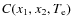 $C (x_{1}, x_{2}, T_{\rm e})$
