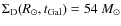 $\Sigma_{\rm D}(R_{\odot},t_{\rm Gal}) = 54~ M_{\odot}$