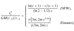 \begin{displaymath}{v_{v}^2\over GM(r_{-2})/r_{-2}} =